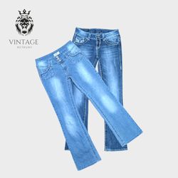 Y2K Embellished And Embroidered Flare Jeans