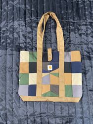 Carhartt rework style tote bag