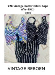Y2Kビーチクラブ：ビンテージハルター＆ビキニバンドル（VR-191）