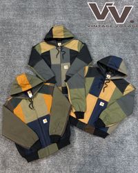 Vestes actives en patchwork retravaillées Carhartt..