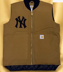 Carhartt rework style yankees beige gilets