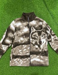 animal print fleece jacket