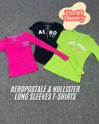 Aeropostale & Hollister Long Sleeves T-Shirts - (0..