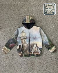 Upcycled Tapestry Hooded Jacket