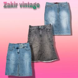 Y2K Denim-Midi-Rock