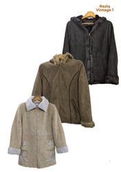 💥 RV1635 Cappotti in suede shearling