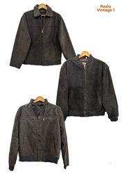 💥 RV1636 Giacche in pelle scamosciata con shearli..