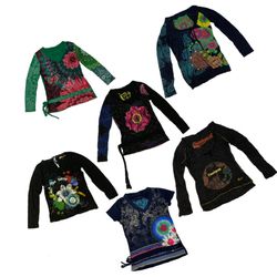 Y2K Graphic Printed Tops (Ft Desigual)