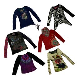 Y2K Graphic Printed Tops (Ft Desigual)