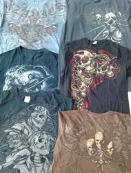 CR5807 ヴィンテージ スカル Tシャツ