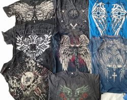 CR5809 ヴィンテージ スカル Tシャツ