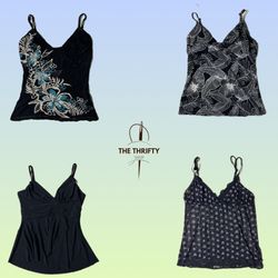 Y2k Black gothic cami tops (SU 304)