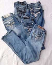 CR5813 Rock Revival フレアジーンズ