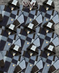 Jaquetas ativas em patchwork de denim refeito da C..