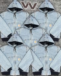 Jaquetas ativas de denim leve reestilizadas Carhar..