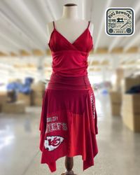 Robe slip y2k en jersey de sport upcyclé