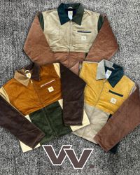 Vestes en velours côtelé patchwork Detroit Carhart..