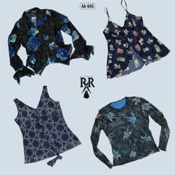 Y2K Blue Hour Vibe Mix Tops (AA-645)