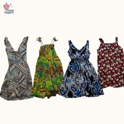 Y2K Print Rush Mini Dresses(DR-041)