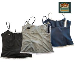SS26 Upcycled Adidas Lace-Trim Cami Top