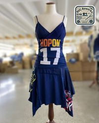 Robe à slip en jersey de sport upcyclé y2k