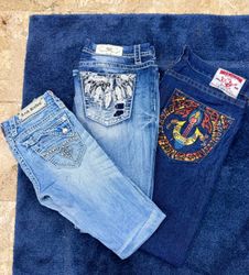 Miss Me/True Religion/Rock Revival Bootcut & Flare..