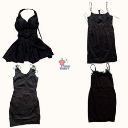 Midnight Vixen Y2K Mini Dress(DR-044)