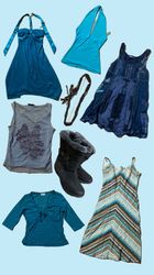 Ensemble de thème Y2k AquaBlue