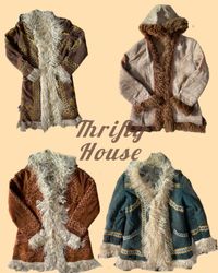 Penny Lane Embellished Afghan Coat(TH/054)