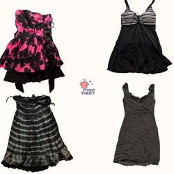 Heartbreaker Y2K Mini Dress(DR-046)