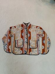 Vintage Upcycled Quilted Jacket