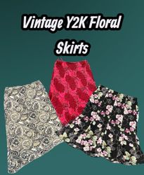 Jupes florales vintage Y2K - e2 (07/01)