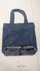 Borse Tote in Denim Riciclato per l'Utilizzo Quoti..