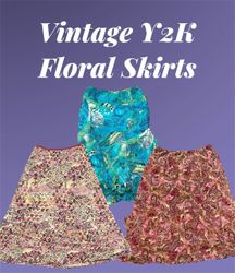 Jupes florales vintage Y2K - e4 (07/01)