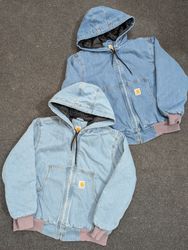Carhartt Blue Denim Washed Active Wear Rework Styl..