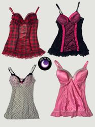 Y2K Romantic Gothic Ruffle Tops (M-946)