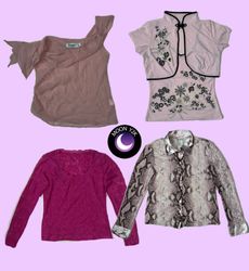 Y2K Soft Girl Era Blush Pink Tops Mix (M-949)