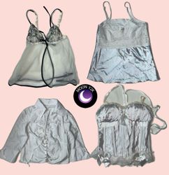 Y2K Cottage Core White Tops Mix (M-952)
