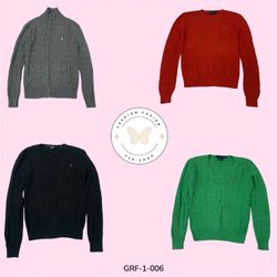 Pull en polo côtelé Y2K – Coupe décontractée rétro..