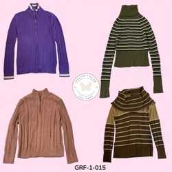 Y2K Hineck Sweater – Tricot rétro confortable styl..