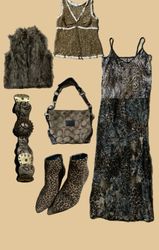 Set con stampa animale Y2k