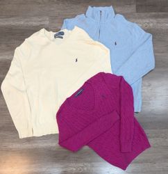 1979 - Tommy Hilfiger, Ralph Lauren ¼ Zip Sweatshi..