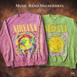 Music Band Sweatshirts Nirvana Inspired