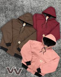 Carhartt reworked style mix colour hooded jackets ..