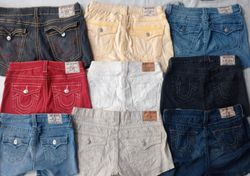 CR5865  Upcycled True Religion Shorts