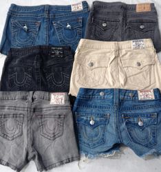 CR5867  Upcycled True Religion Shorts