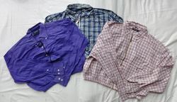 CR5868 Upcycled Nautica Crop Zipper Shirts