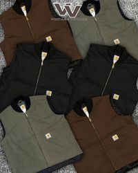 Carhartt reworked style mix colour gilets #8126