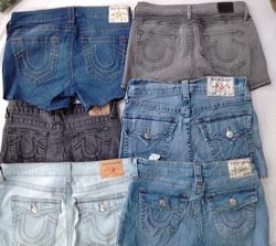CR5870 Upcycled True Religion Shorts