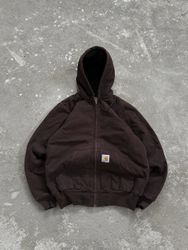 Carhartt rework style black hooded jackets